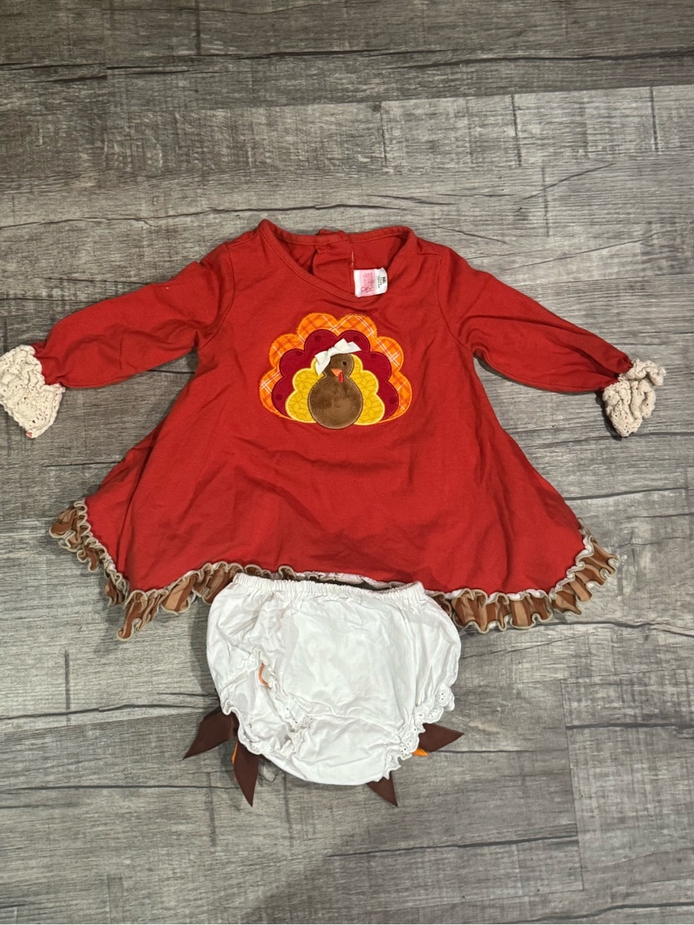 Ricrac & Ruffles 18M Turkey Thanksgiving Set